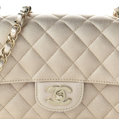 Chanel Metallic Lambskin Quilted Mini Rectangular Flap Gold 10 of 10
