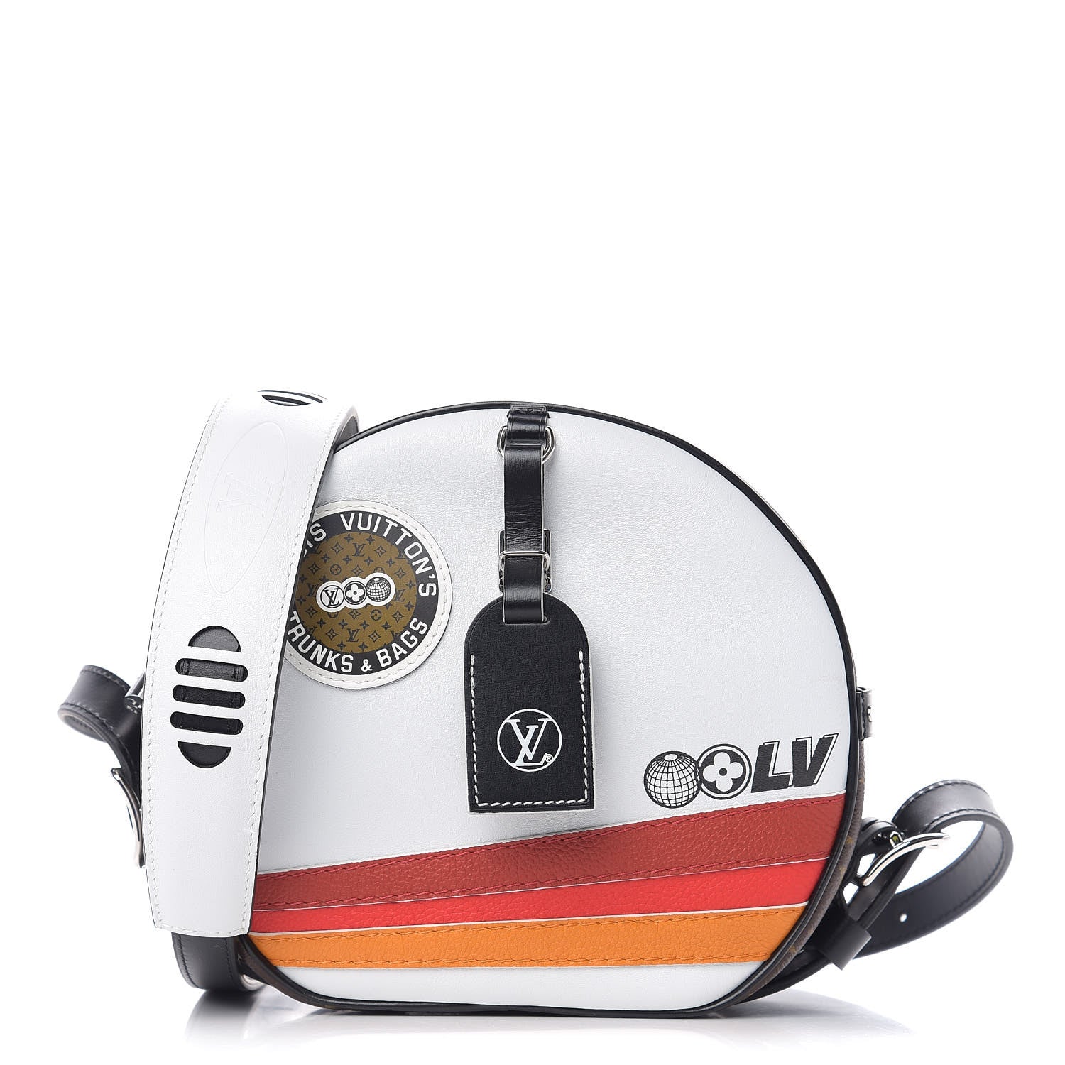 Louis Vuitton Calfskin Monogram LV Airline Boite Chapeau Souple White 1 of 8