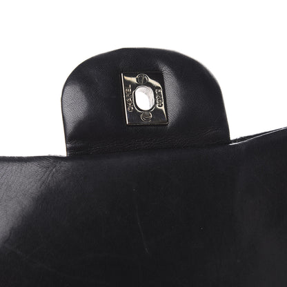 Chanel Lambskin Quilted Jumbo Single Flap Black 13 of 14