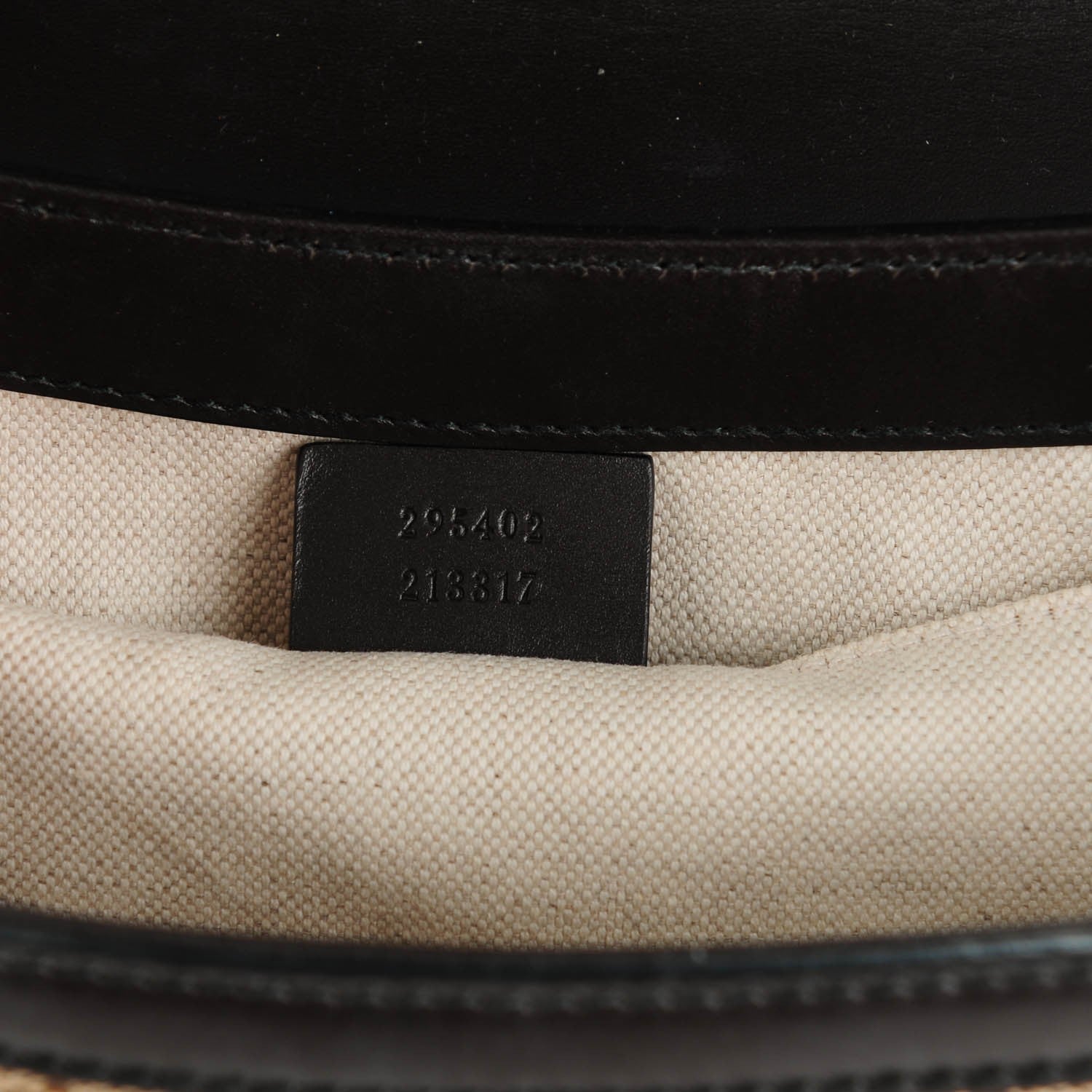 Gucci Monogram Margaux Calfskin Medium Emily Chain Shoulder Bag Beige Ebony Cocoa 7 of 7