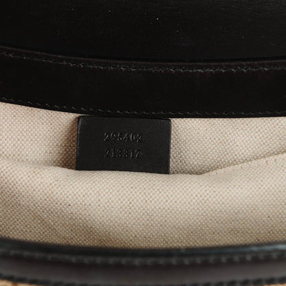 Gucci Monogram Margaux Calfskin Medium Emily Chain Shoulder Bag Beige Ebony Cocoa 7 of 7