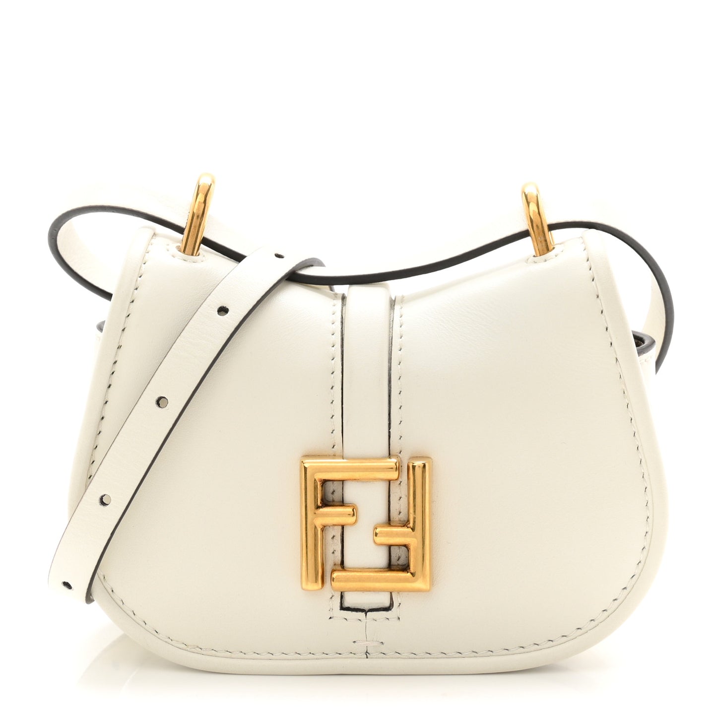 Vitello Brenta Cher Mini Fendi C'mon White Ice