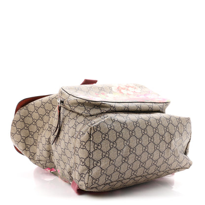 Gucci GG Supreme Monogram Blooms Medium Single Buckle Backpack Beige Multicolor Dry Rose 4 of 10