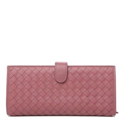 Bottega Veneta Nappa Intrecciato Continental Wallet Rose Pink 1 of 9