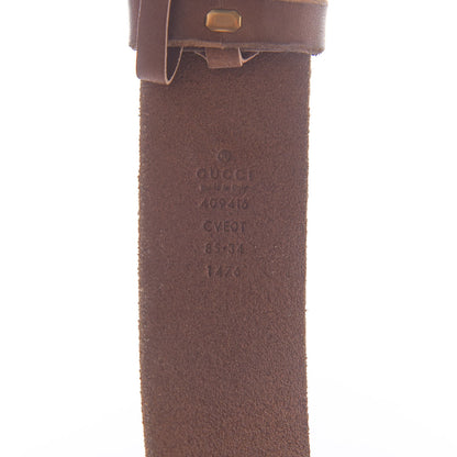 Gucci Faded Calfskin Double G 40mm Belt 85 34 Cuir 2 of 5