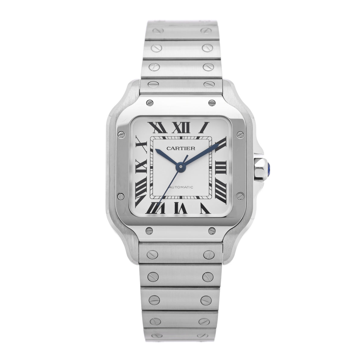 Cartier Stainless Steel 35mm Santos de Cartier Automatic Watch 1 of 5