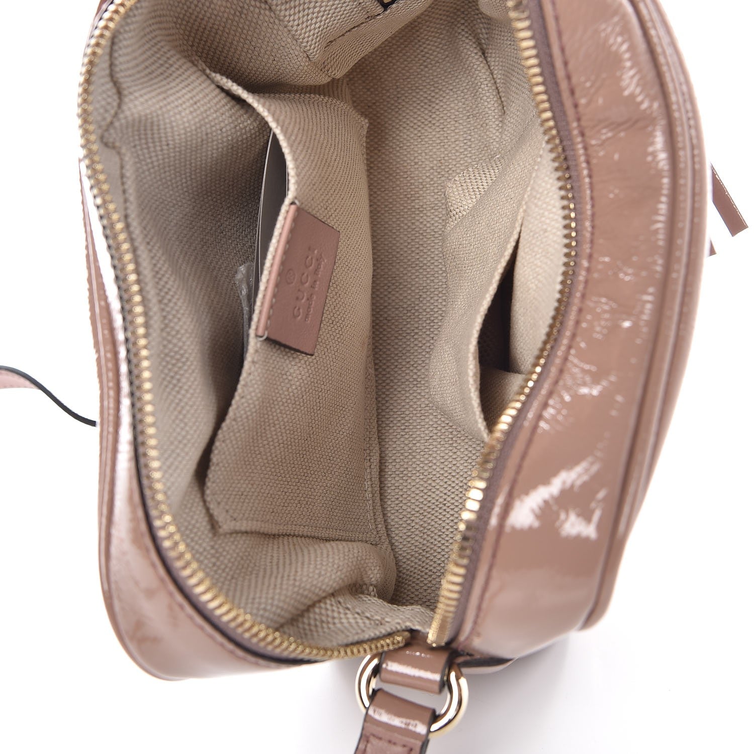 Gucci Vernice Naplack Small Soho Disco Bag Dark Cipria 5 of 7