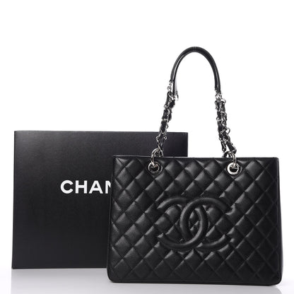 Chanel Caviar Quilted Grand Shopping Tote GST Black 8 of 8