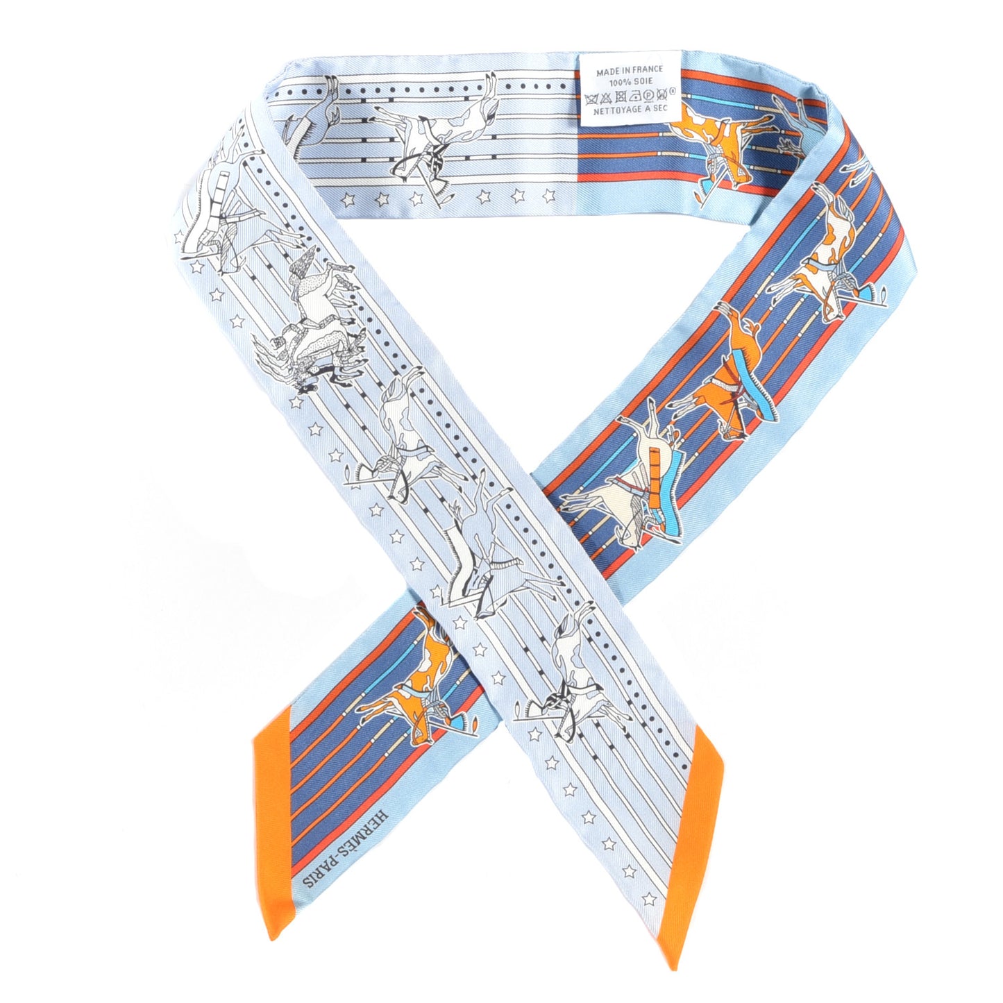 Silk Pani La Shar Pawnee Twilly Ciel Orange White