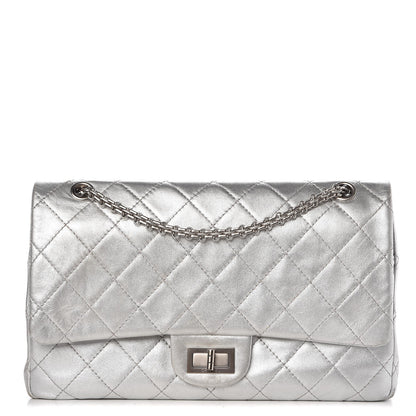 Chanel Metallic Lambskin Quilted 2.55 Reissue 227 Flap Silver 1 of 12