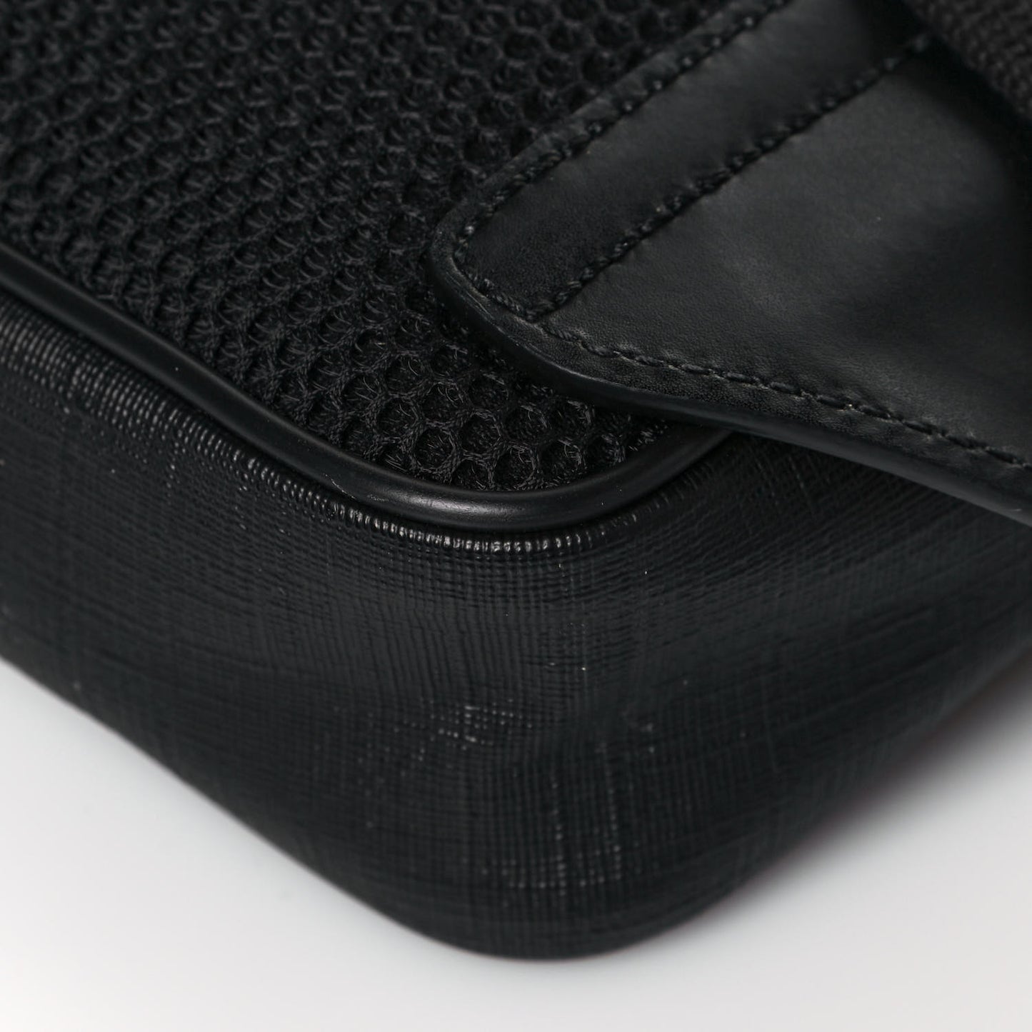 Soft GG Supreme Monogram Web Belt Bag Black Grey