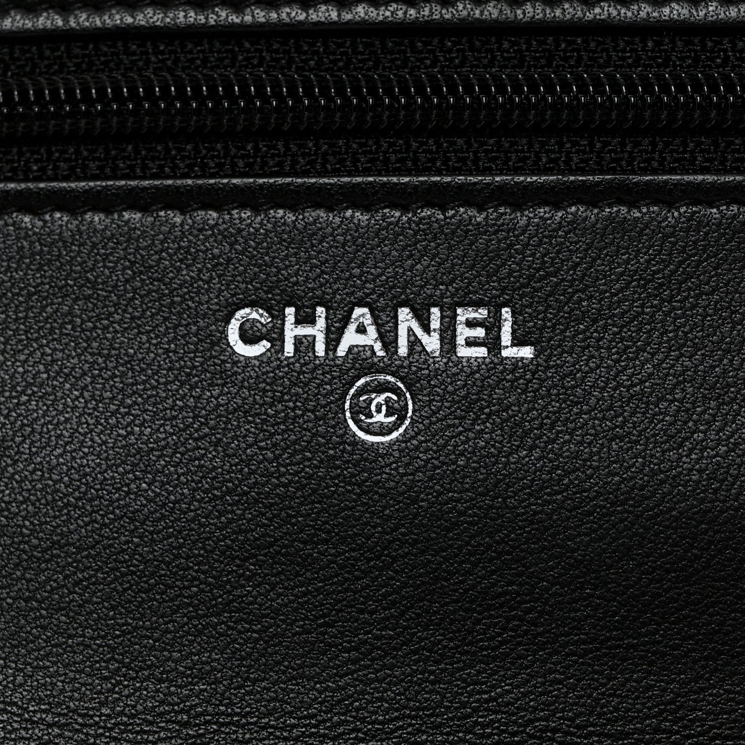 Chanel Lambskin Quilted Wallet On Chain WOC Black 6 of 11