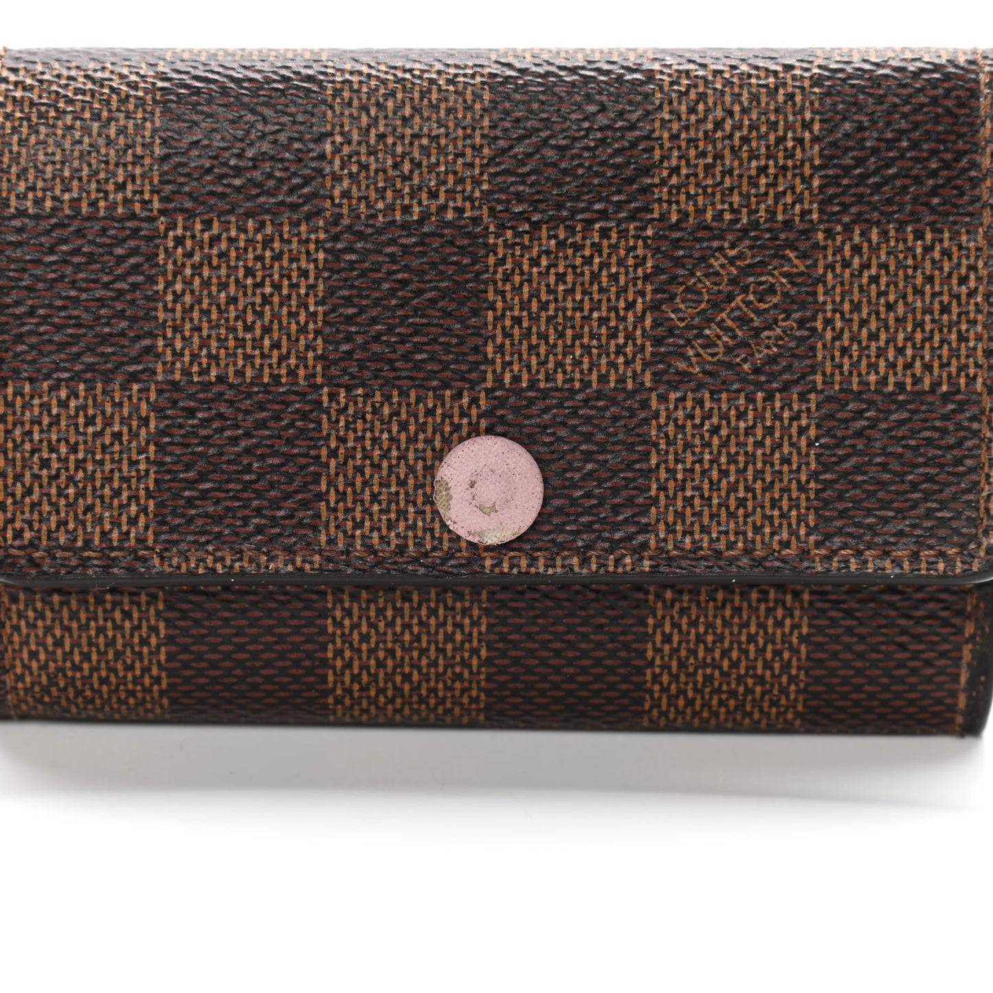 Damier Ebene Multicles 6 Key Holder Rose Ballerine