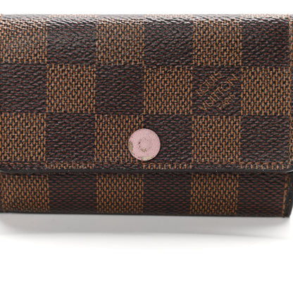 Louis Vuitton Damier Ebene Multicles 6 Key Holder Rose Ballerine 11 of 11