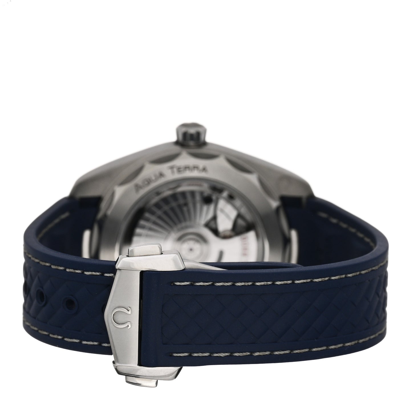 Stainless Steel Rubber 38mm Seamaster Aqua Terra Master Co-Axial Chronometer Automatic Watch Blue 220.12.38.20.03.001