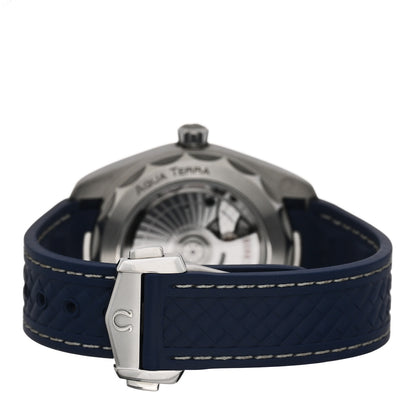 Omega Stainless Steel Rubber 38mm Seamaster Aqua Terra Master Co-Axial Chronometer Automatic Watch Blue 220.12.38.20.03.001 3 of 5