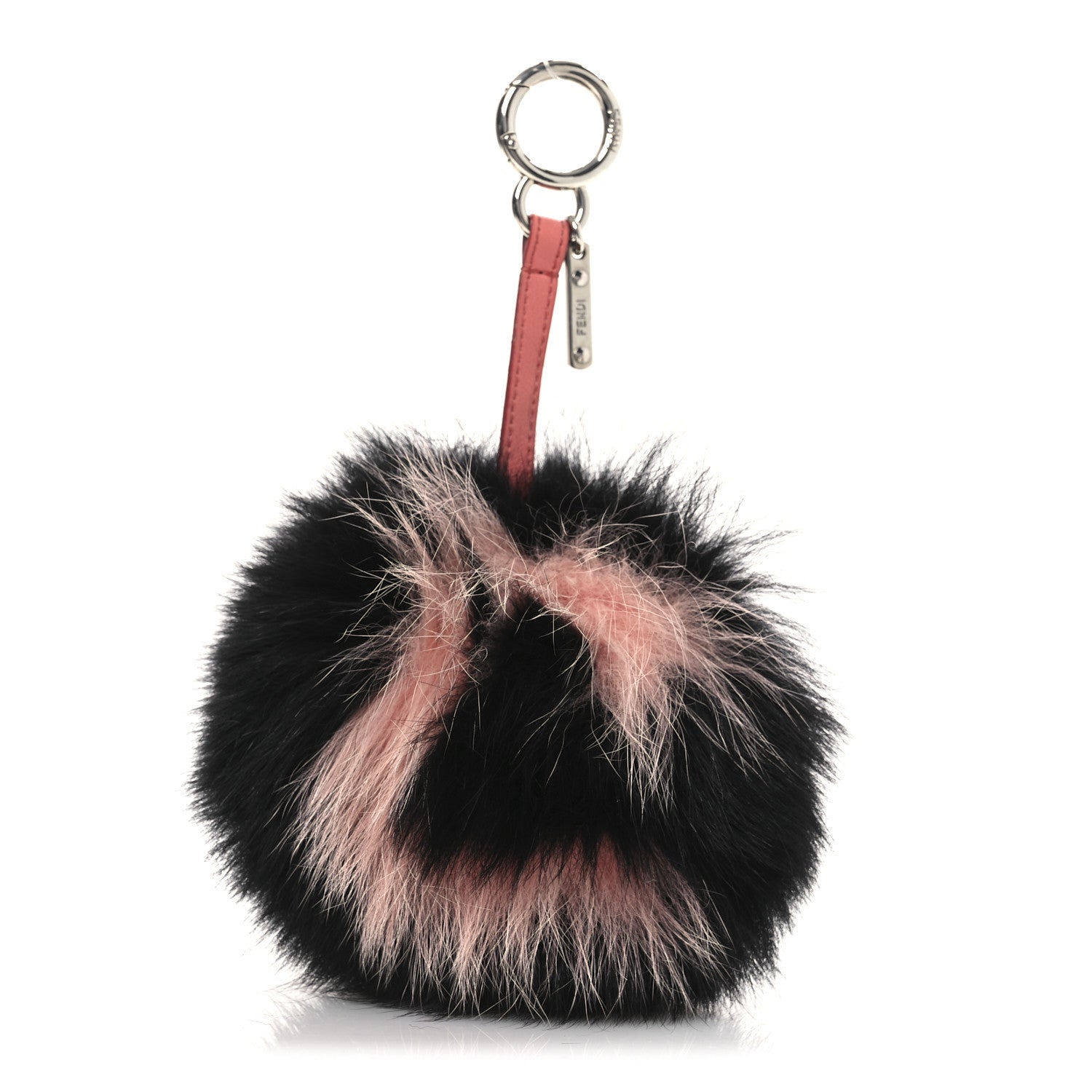Fendi Fox Fur C ABCharm Bag Charm Pink Black 1 of 4