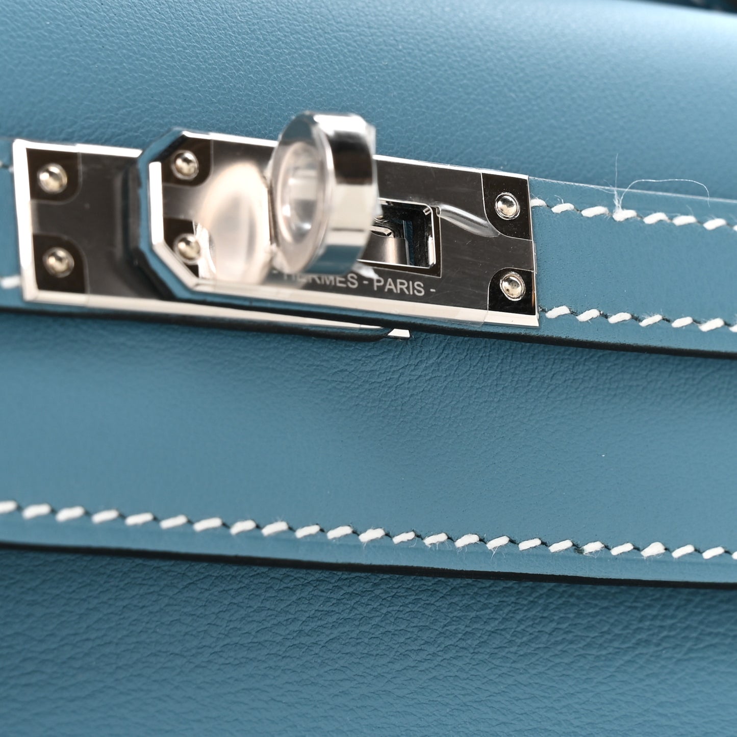 Swift Kelly Pochette Clutch Blue Jean