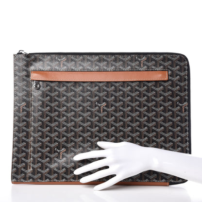 Goyard Goyardine Sorbonne Document Holder Black Gold 2 of 11
