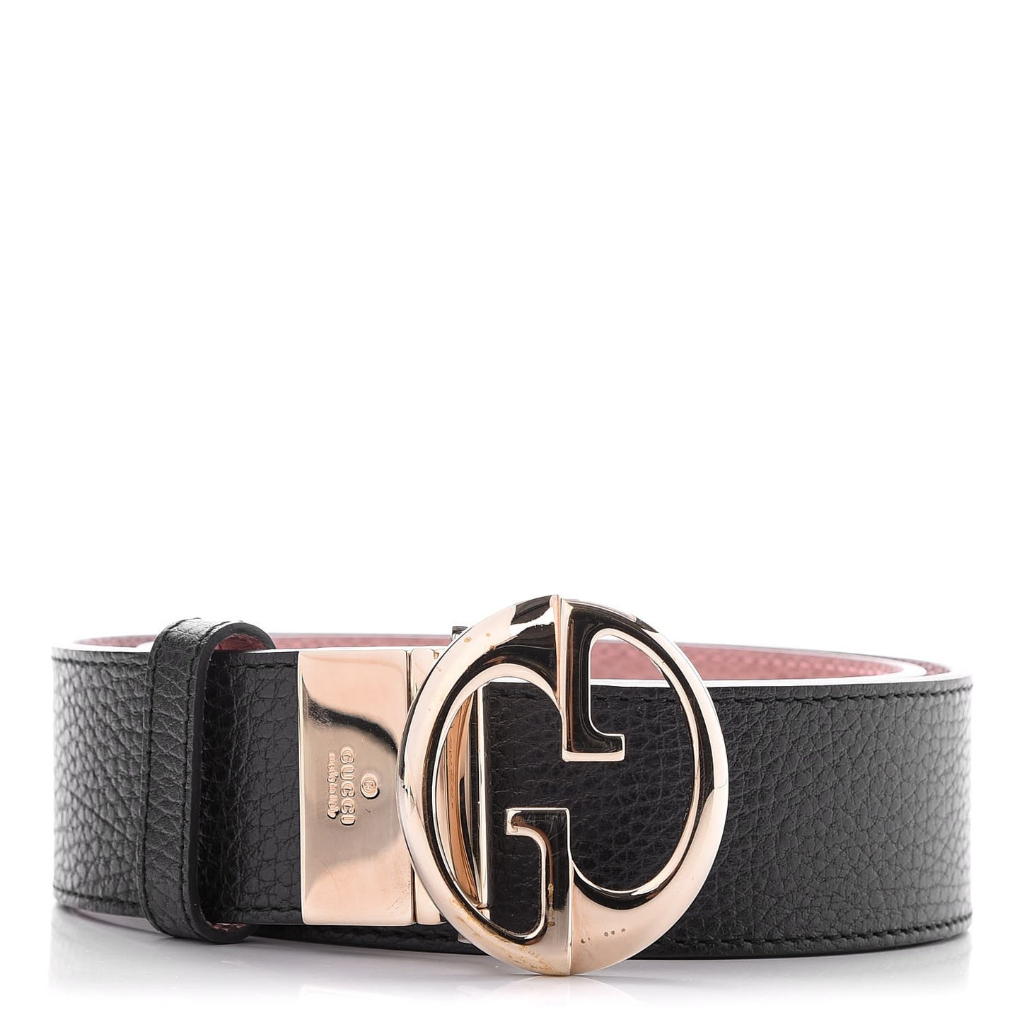 Calfskin 1973 Reversible Belt 80 32 Black Pink