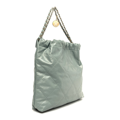 Chanel Shiny Calfskin Quilted Chanel 22 Grey 4 of 12