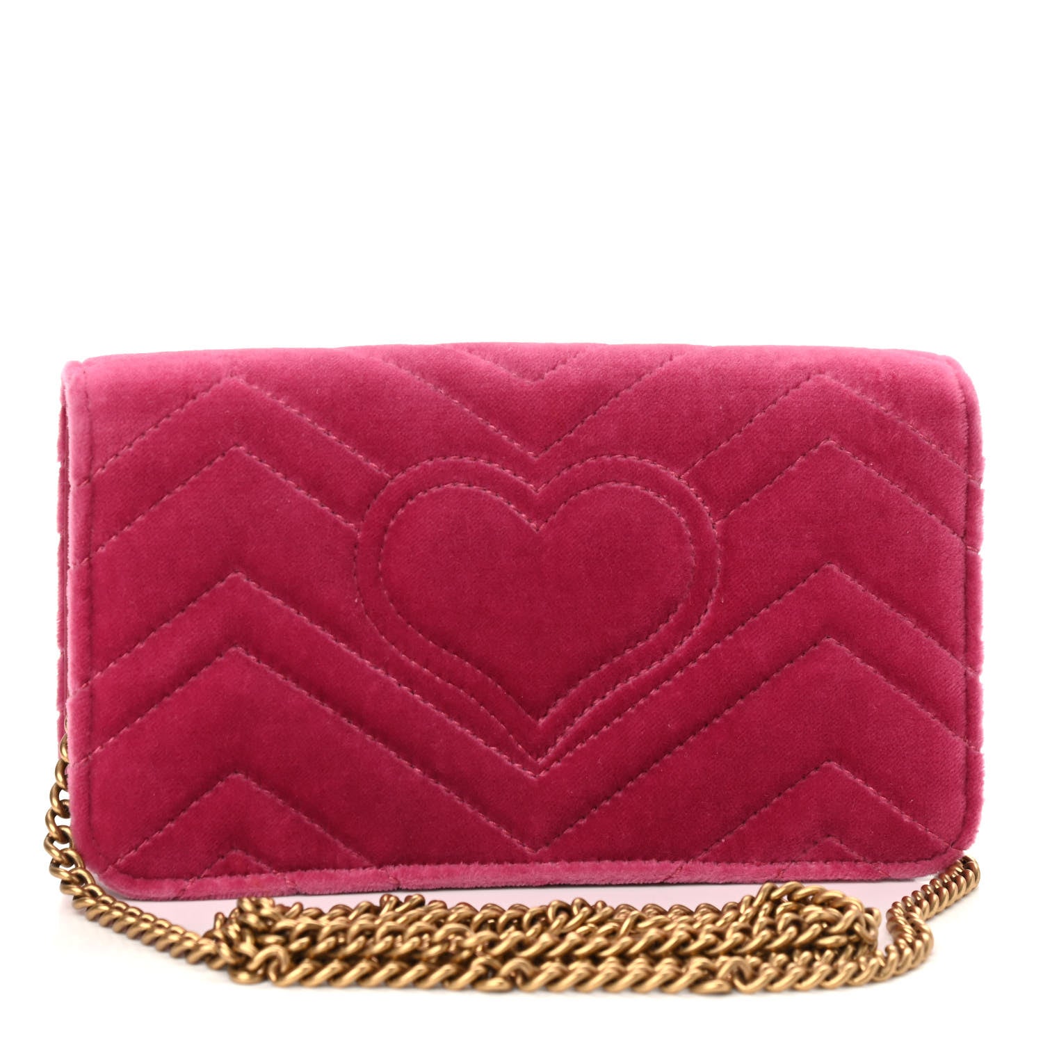 Gucci Velvet Matelasse Love Embroidered GG Marmont Mini Bag Light Raspberry Rose 3 of 8