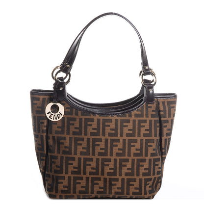 Fendi Zucca Small Chef Shopping Tote Tobacco Moro 1 of 10