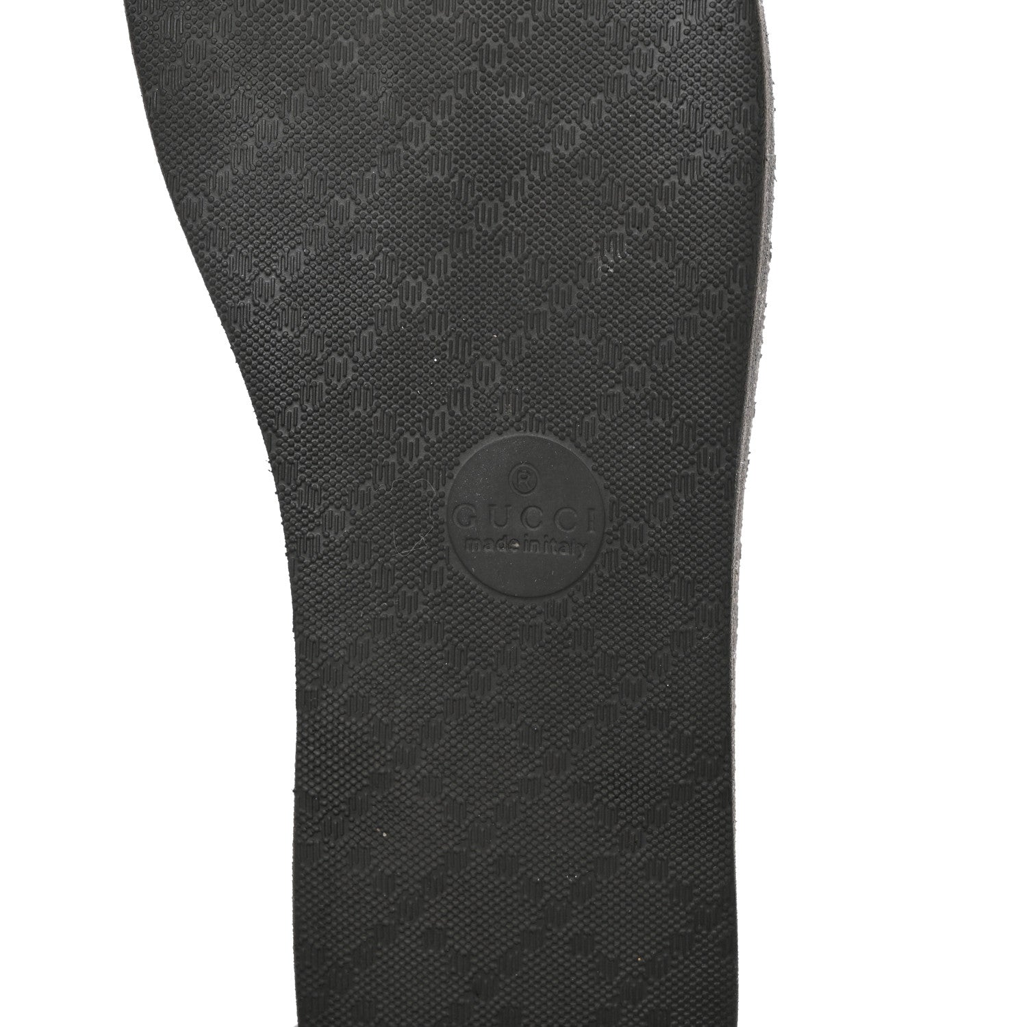 Gucci Rubber Chevron Womens GG Thong Sandals 37 Black 8 of 12