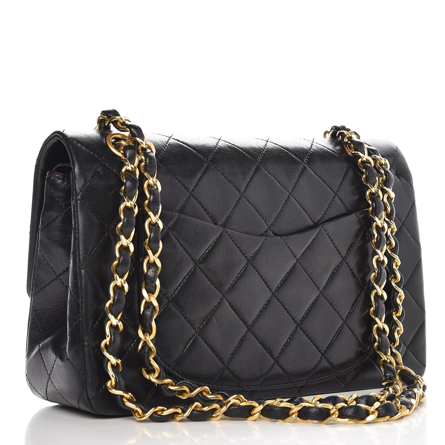 Chanel Lambskin Quilted Small Double Flap Black 4 of 12
