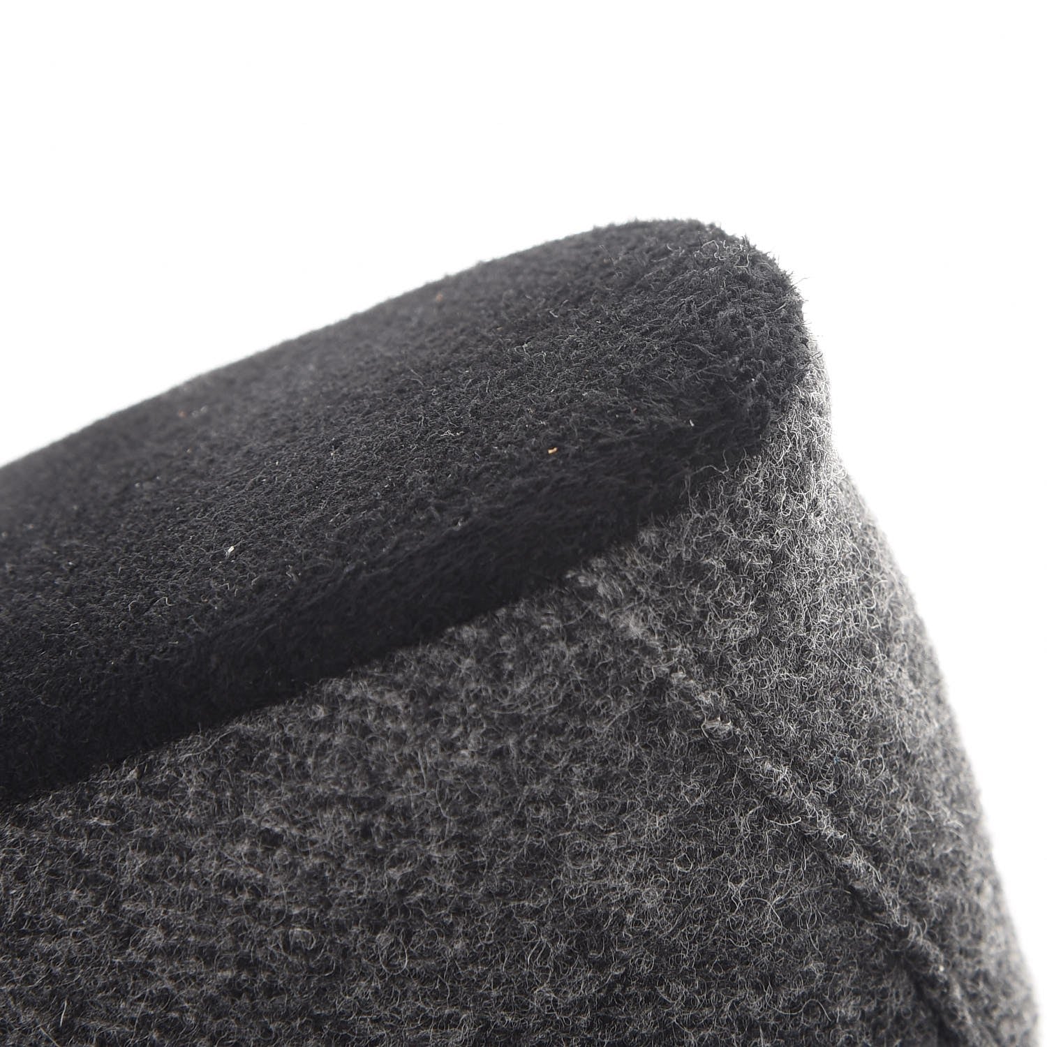 Prada Felt Slippers Loafers 37 Anthracite 11 of 12