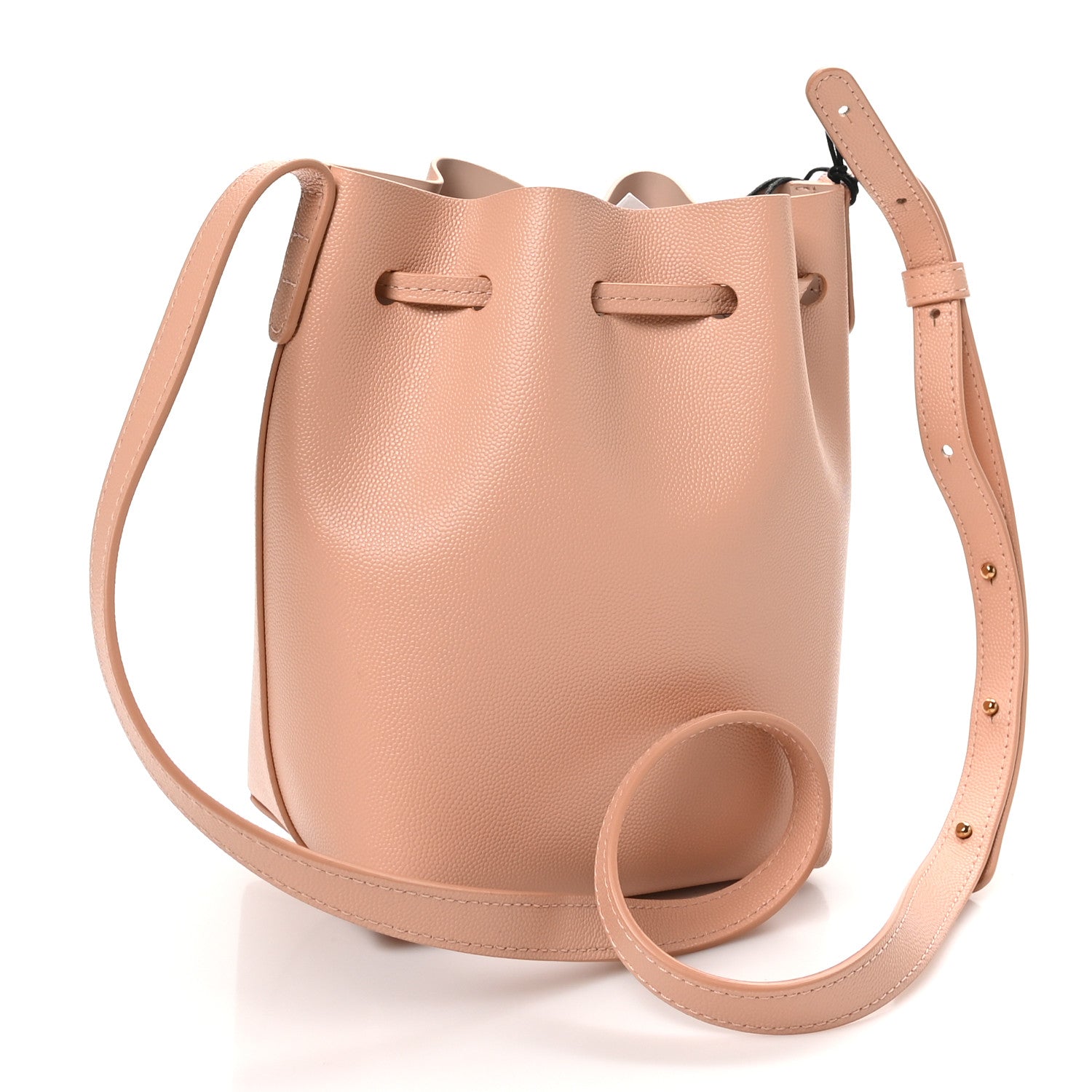 Mansur Gavriel Caviar Mini Mini Bucket Bag Cipria 3 of 9
