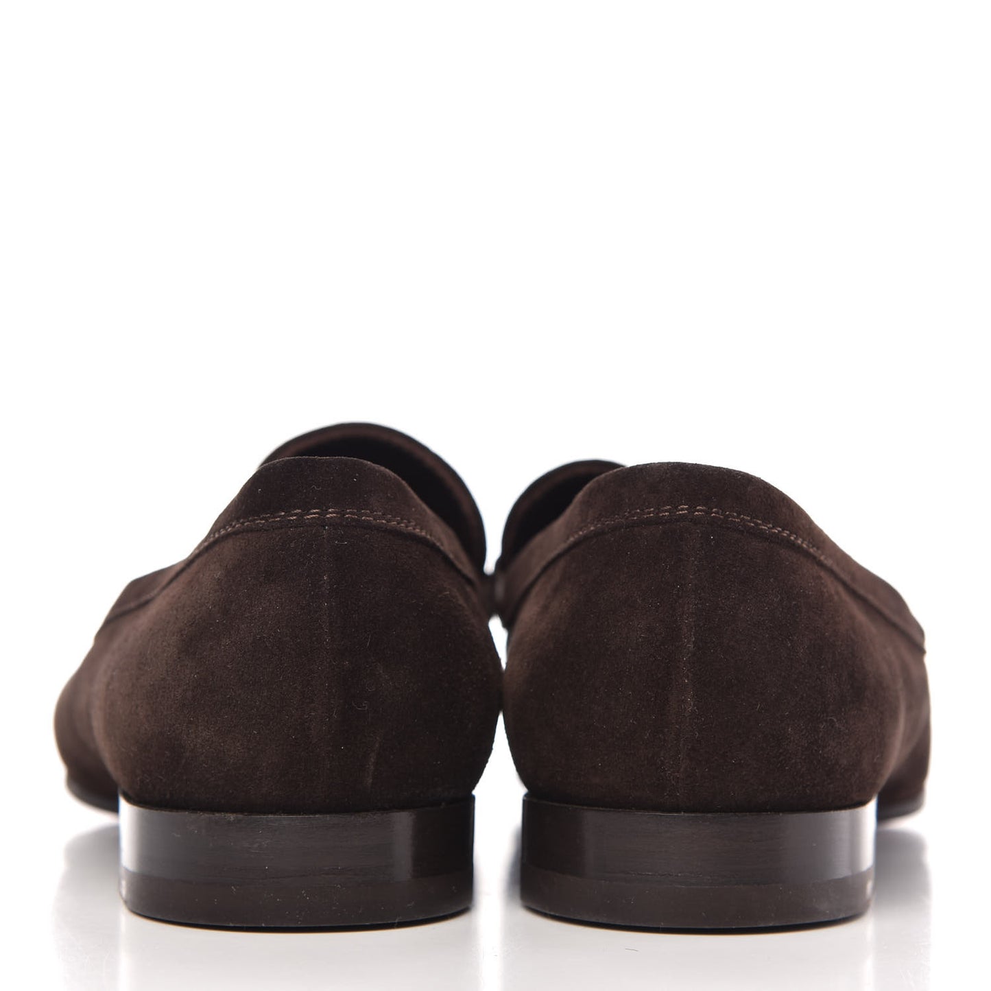 Suede Calfskin Mens Moccasin Loafers 8.5 Brown