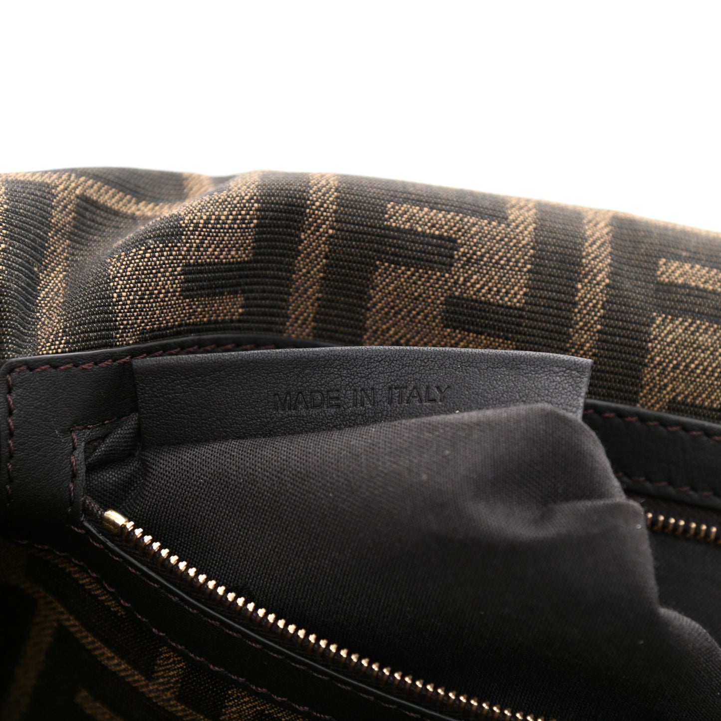 Fabric Jacquard FF 1974 Medium Baguette Tobacco Moro Black