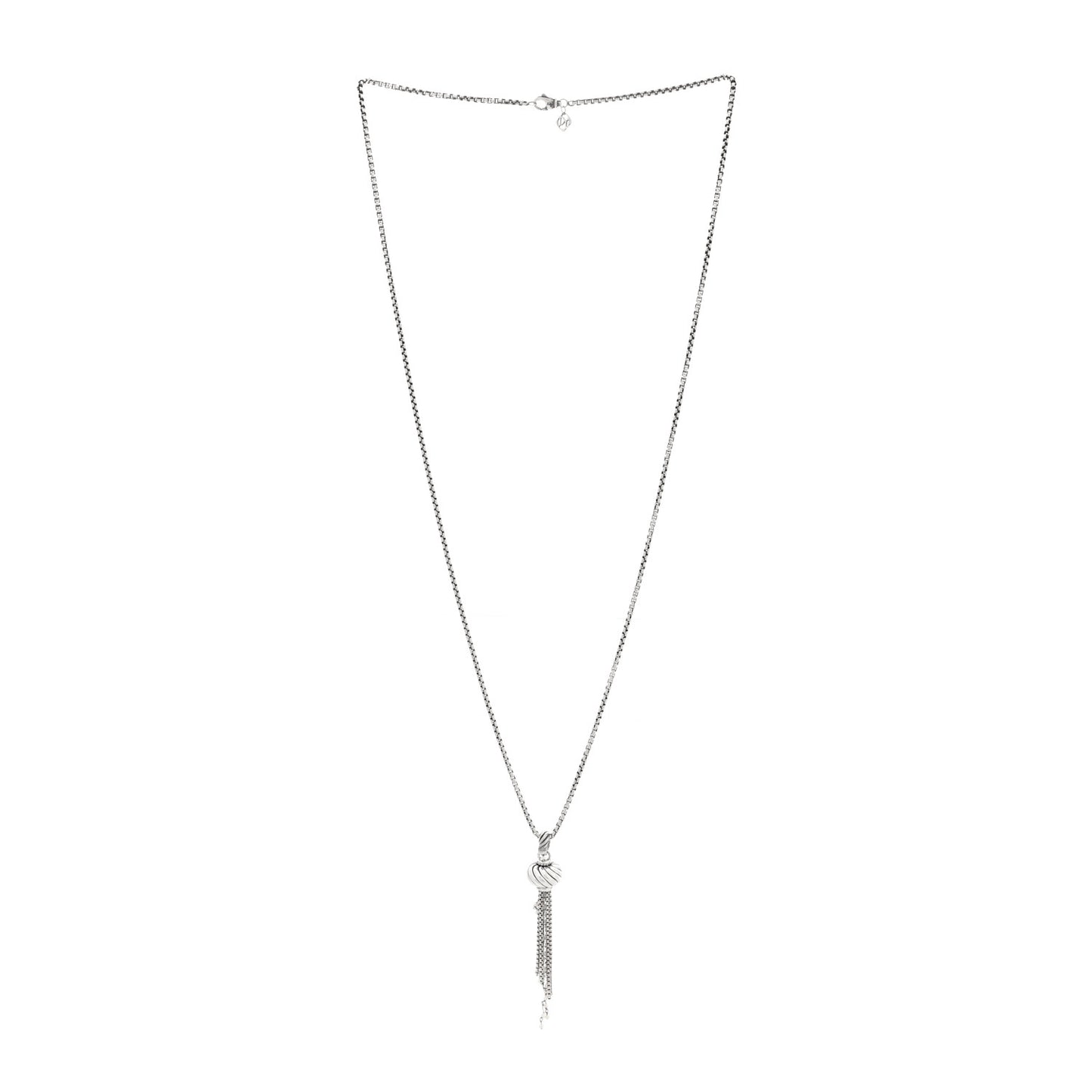 Sterling Silver Cultured Pearl Tassel Necklace