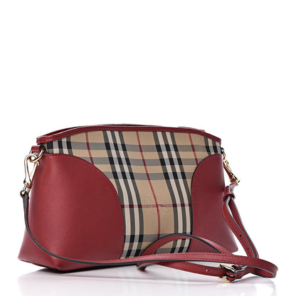 Burberry Horseferry Check Small Chichester Crossbody Clutch Bag Honey Parade Red 3 of 13