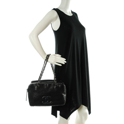 Chanel Calfskin Small Diamond Stitch Tote Black 2 of 7