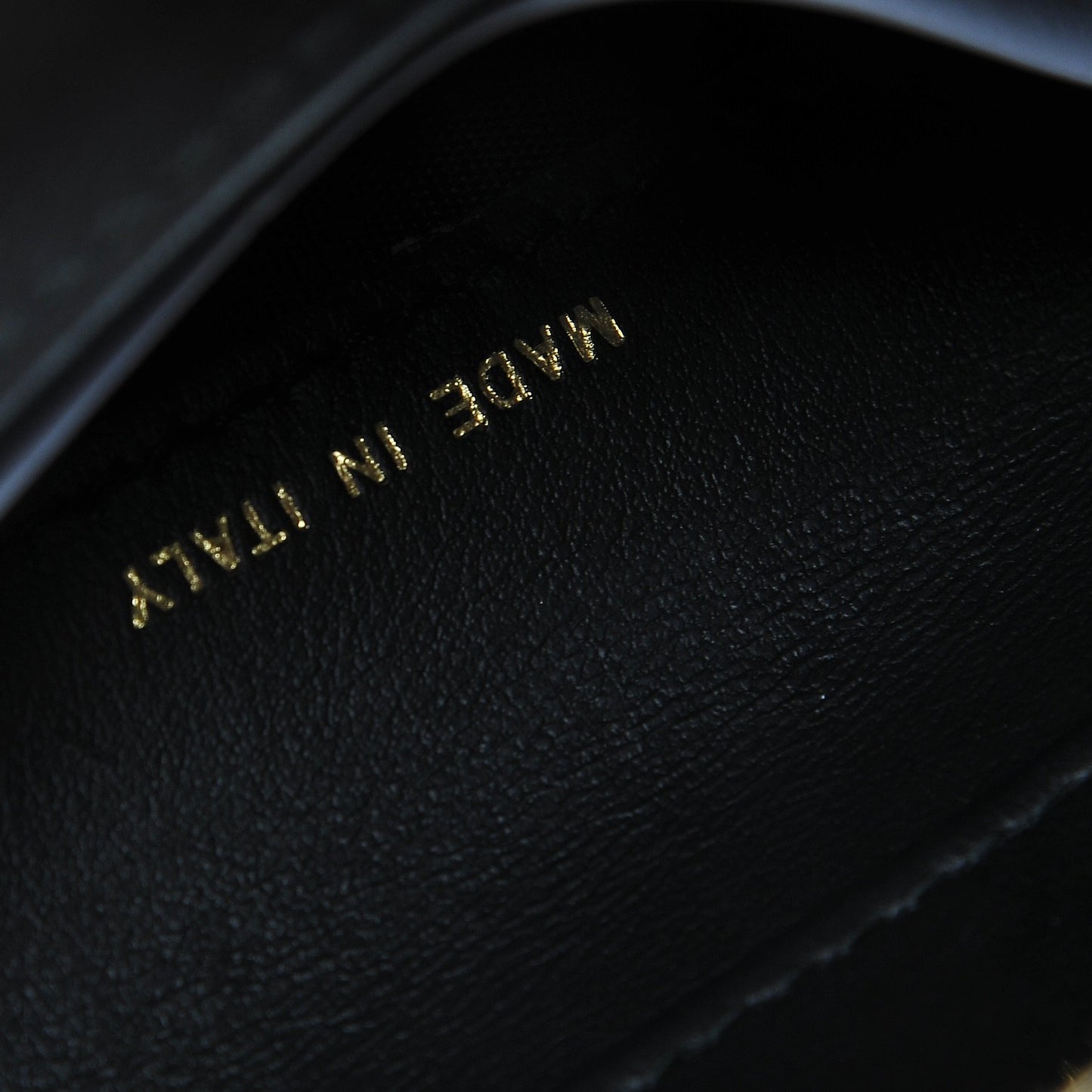 Caviar Quilted Small Golden Class Flap Wallet Black