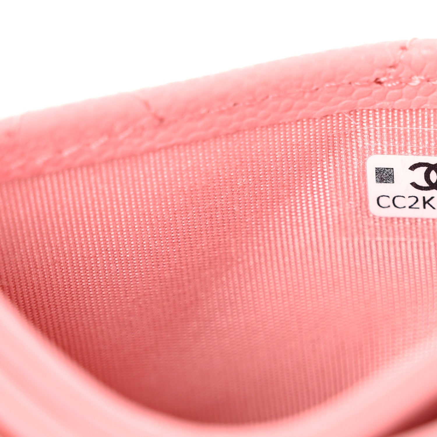 Chanel Caviar Quilted Card Holder Pink 8 of 11