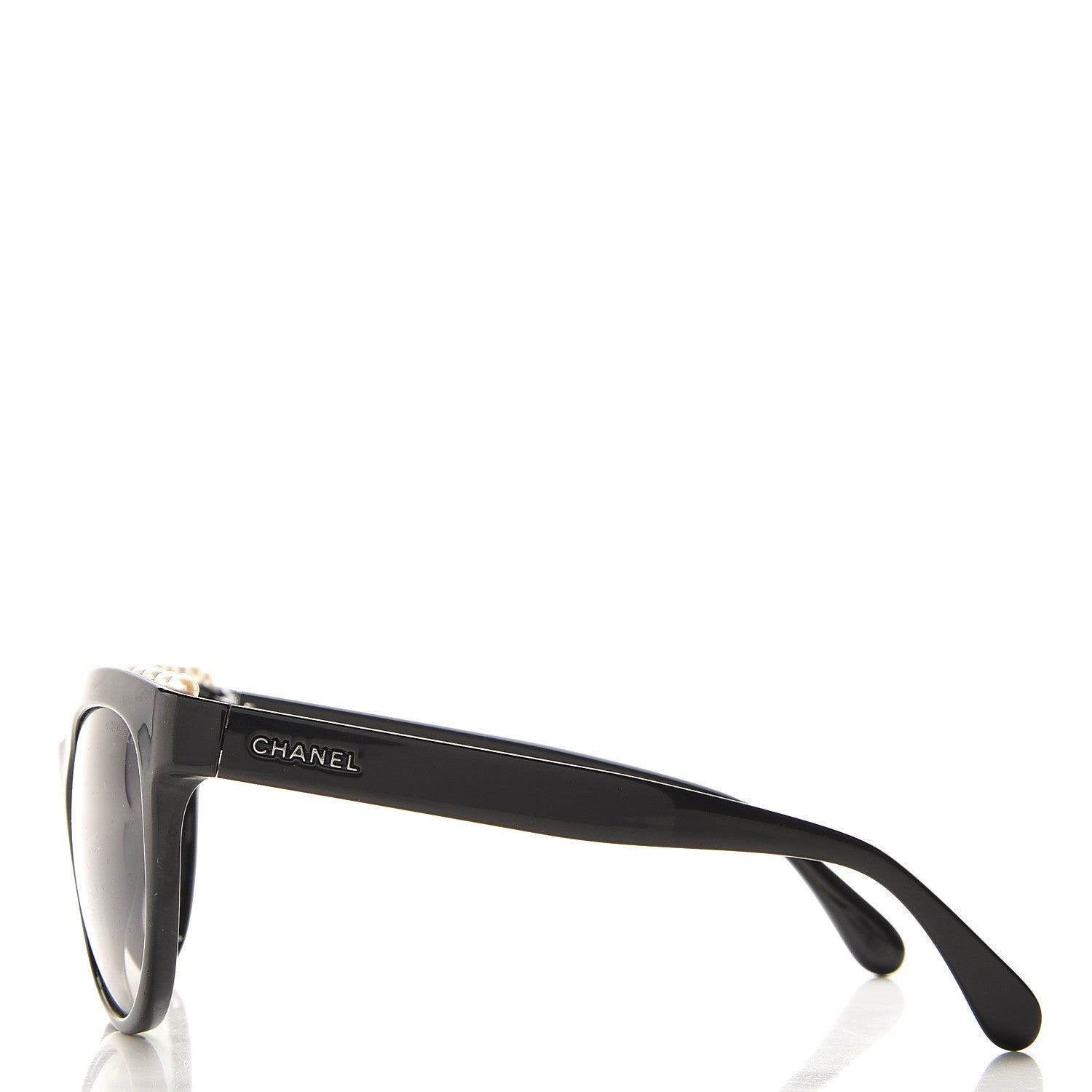 Chanel Freshwater Cultured Pearl Butterfly Sunglasses 6040-H Black 3 of 9