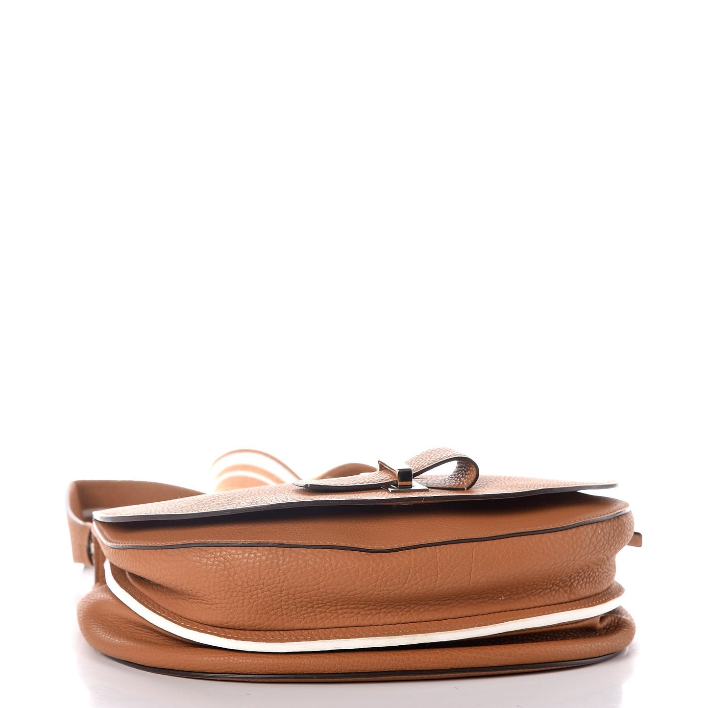 Crispy Calfskin Le Mutin Saddle Bag Vegetal