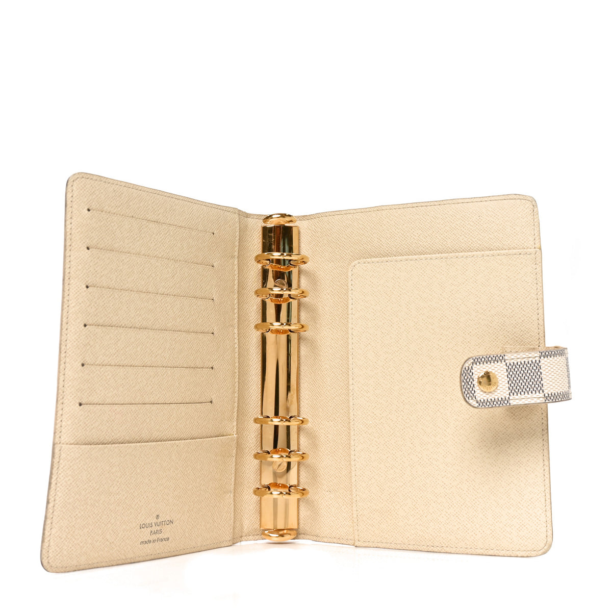 Damier Azur Medium Ring Agenda Cover