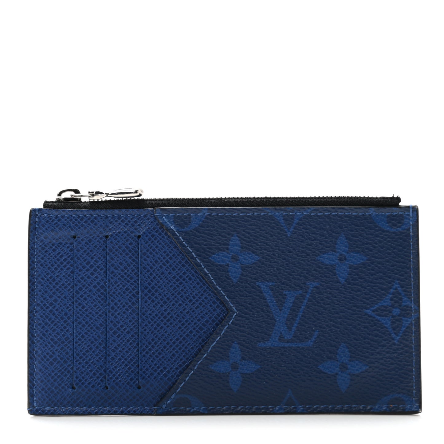 Monogram Taiga Coin Card Holder Cobalt