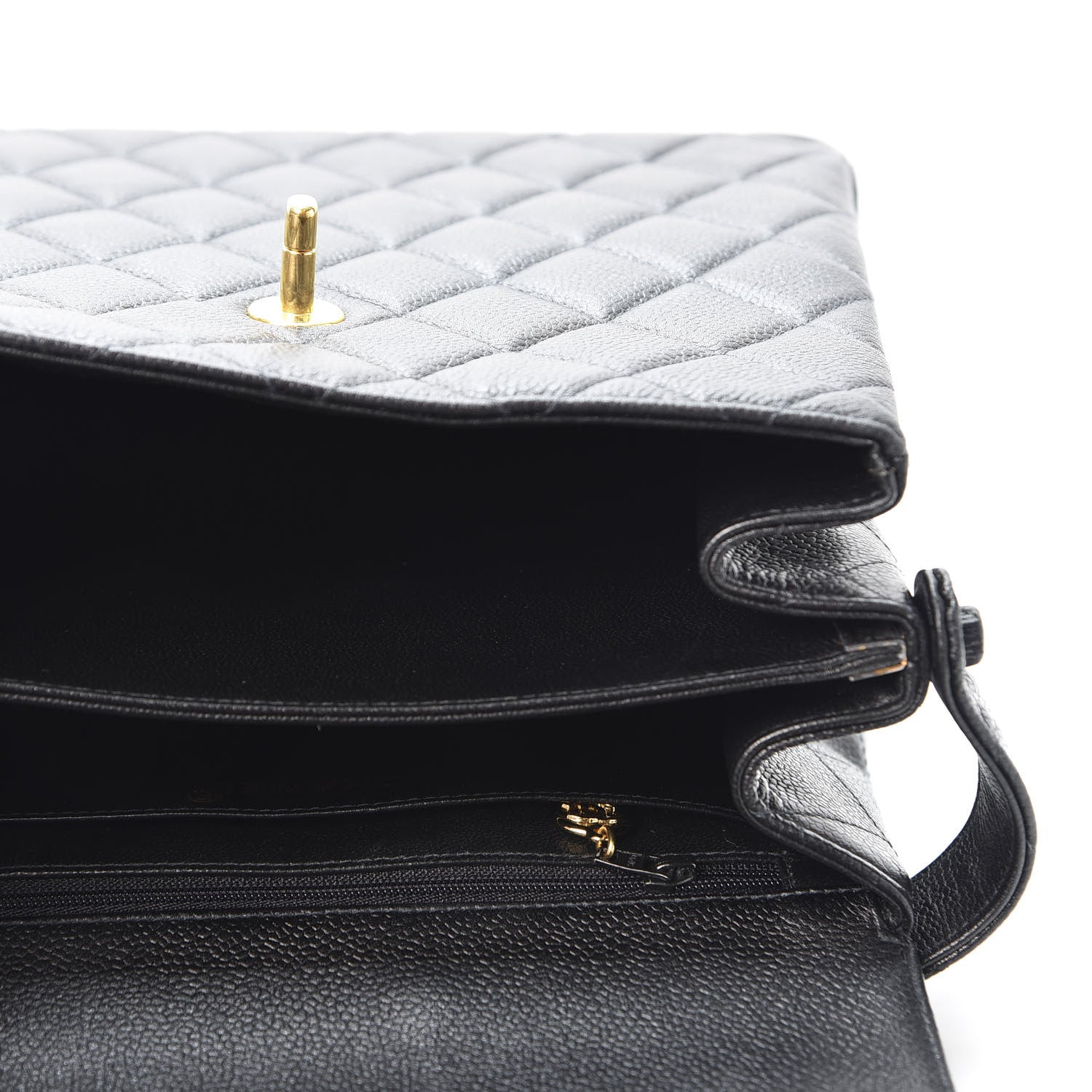 Chanel Caviar Quilted Medium Kelly Flap Black 4 of 11