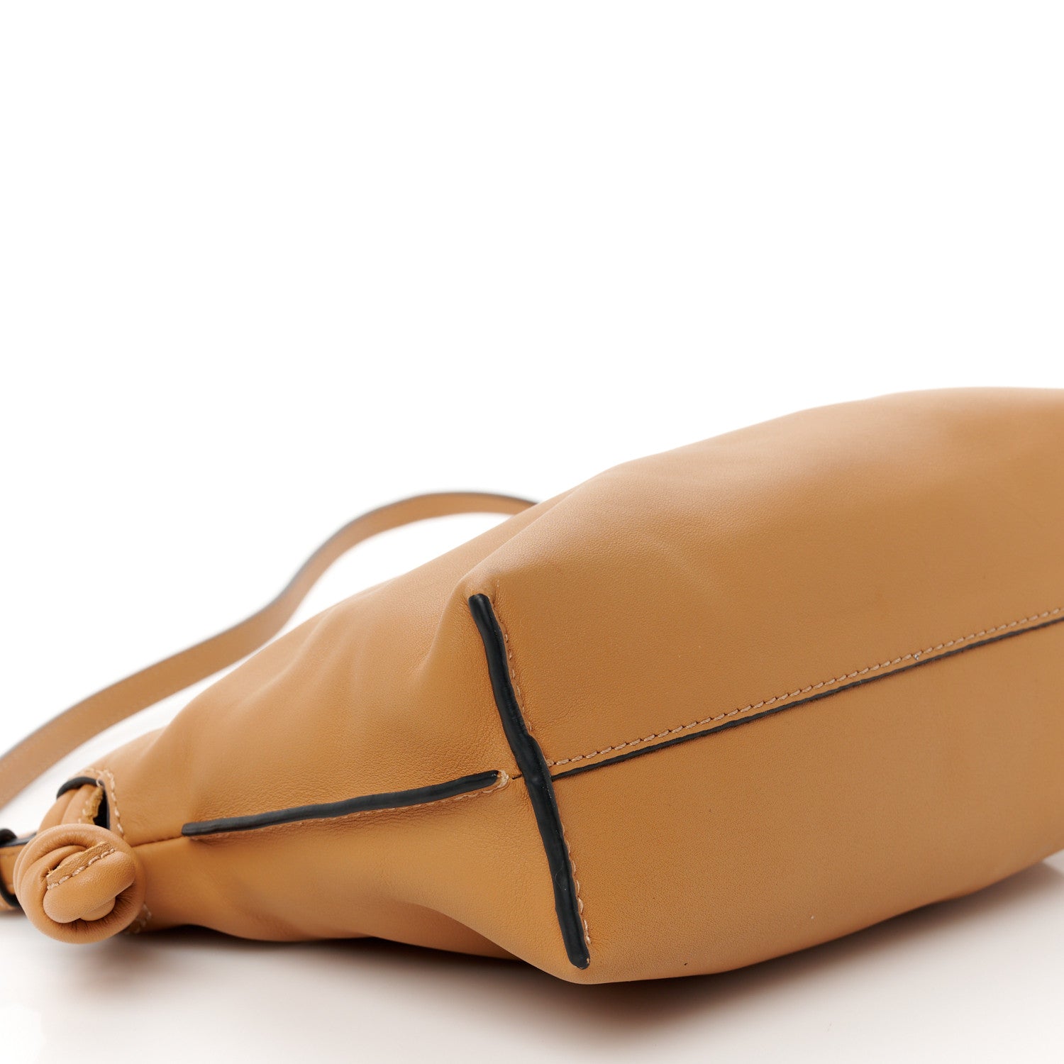Loewe Calfskin Mini Flamenco Knot Clutch Warm Desert 10 of 11