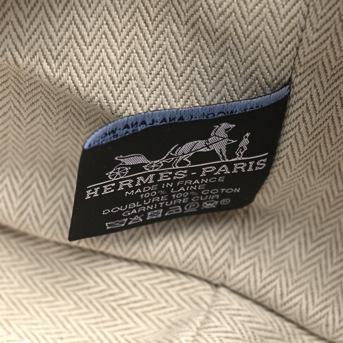 Wool Small Bride-A-Brac H Natte Pouch Vert Foret