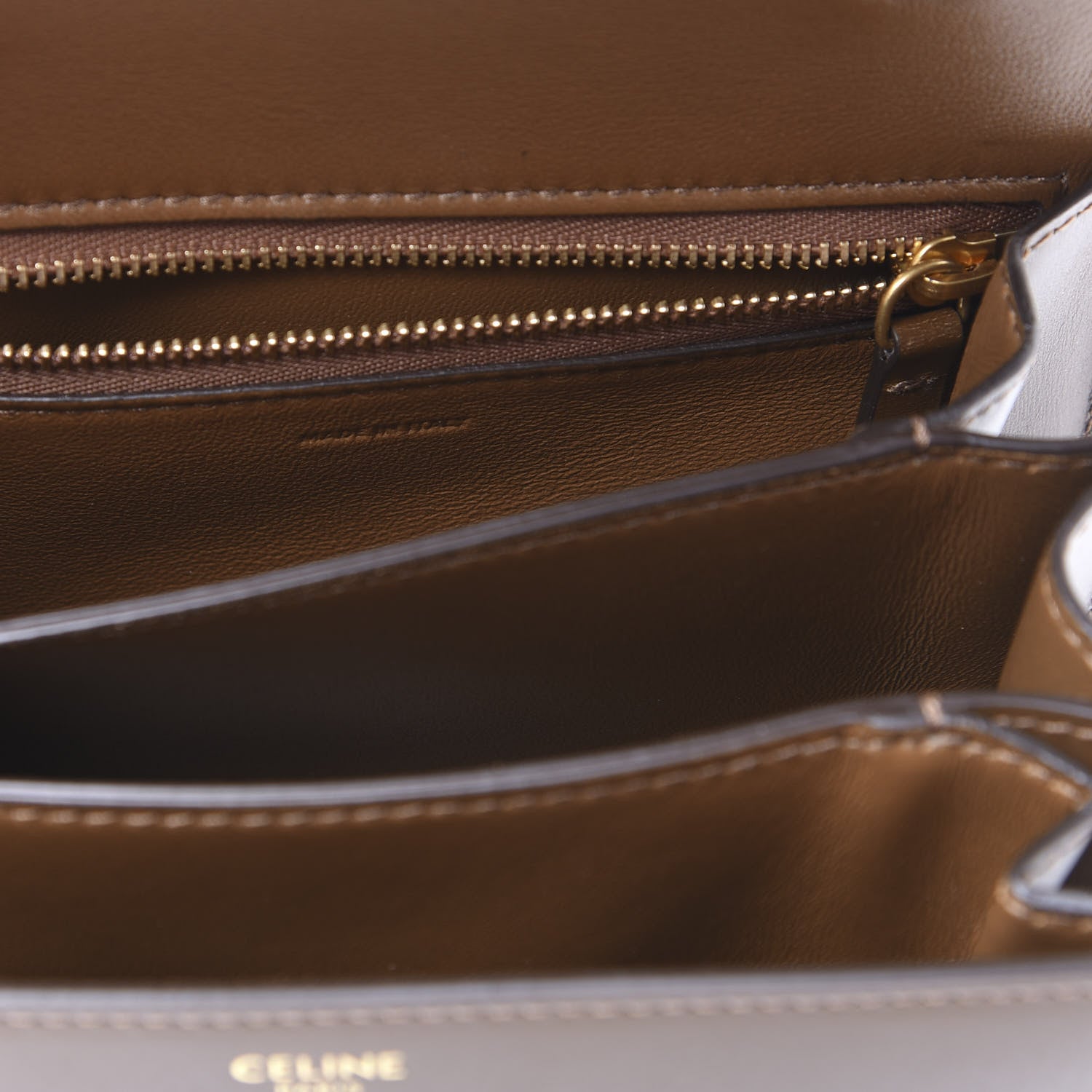 Celine Smooth Calfskin Small Classic Box Flap Bag Camel 5 of 9