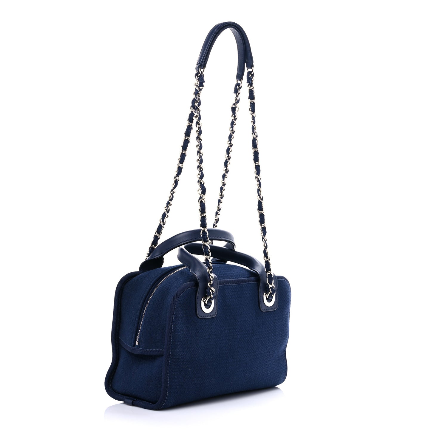 Mixed Fibers Deauville Bowling Bag Blue