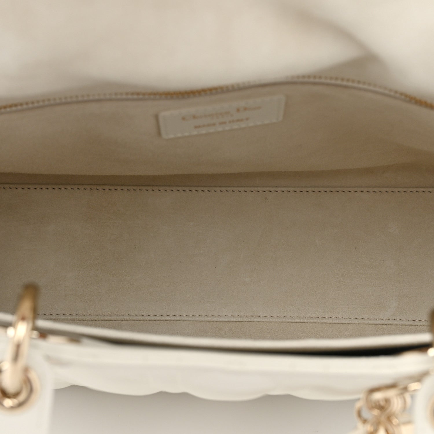 Christian Dior Lambskin Cannage Large Lady Dior White 4 of 7