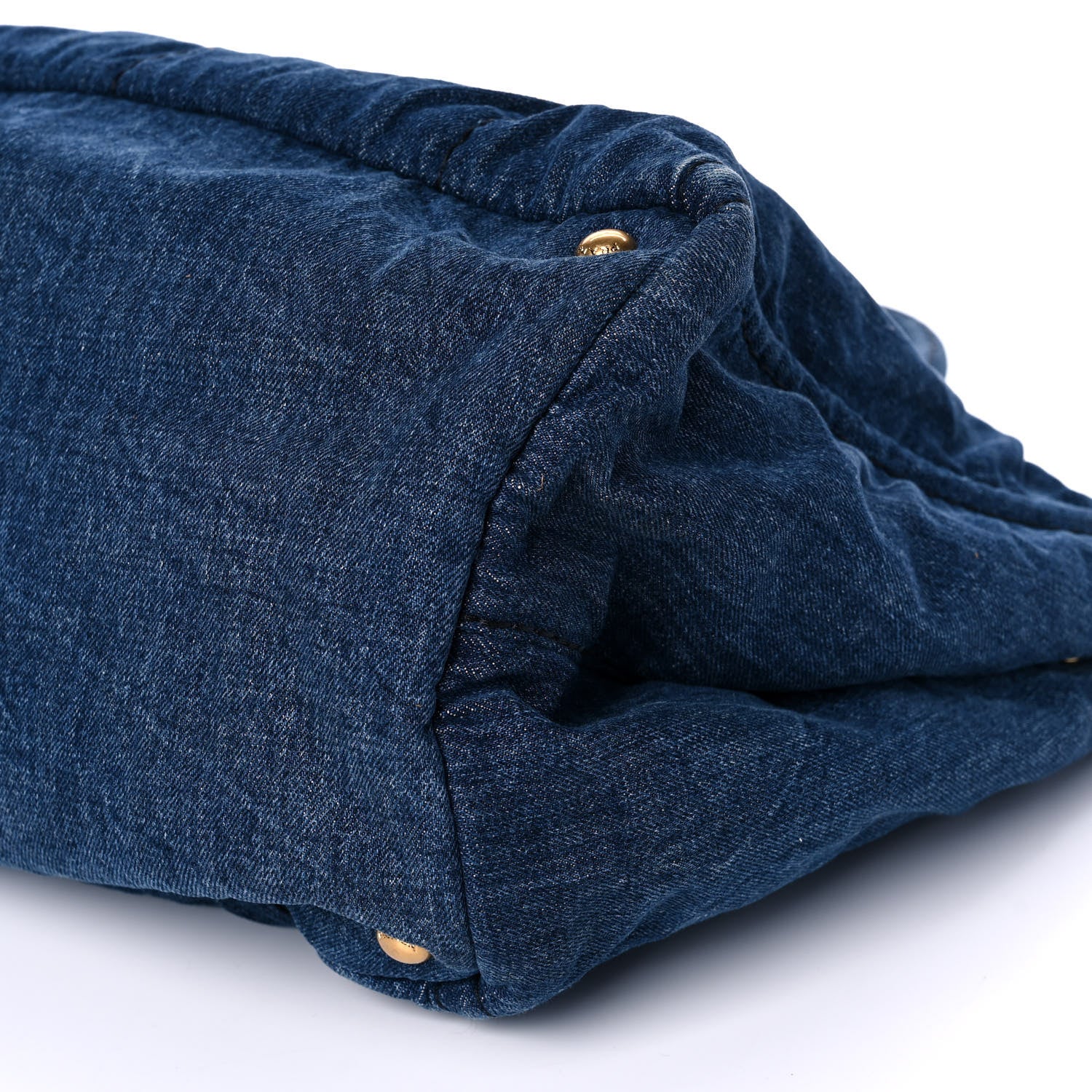 Prada Denim Logo Tote Avio 10 of 10