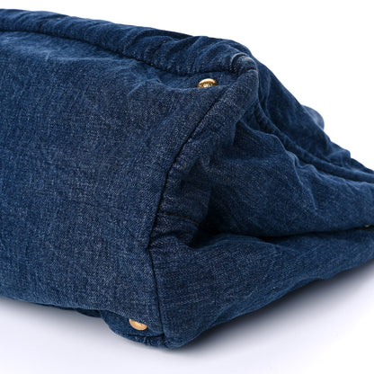 Prada Denim Logo Tote Avio 10 of 10